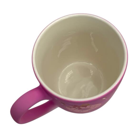 Peppermint & Pine Pink Donuts Soft Touch Coffee Cocoa Mug EUC Gift Fast Ship - Picture 5 of 8